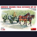 1:35   MiniArt   35057 Советская полевая кухня КП-42  с лошадьми на конной тяге 